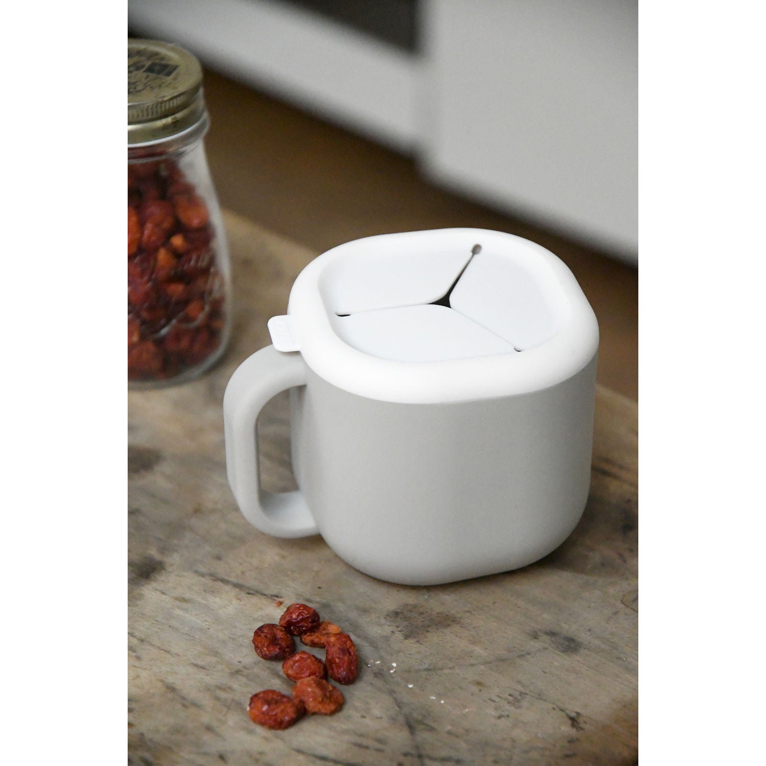 Beaba Pick n Snack Silicone Snack Cup - Velvet Grey