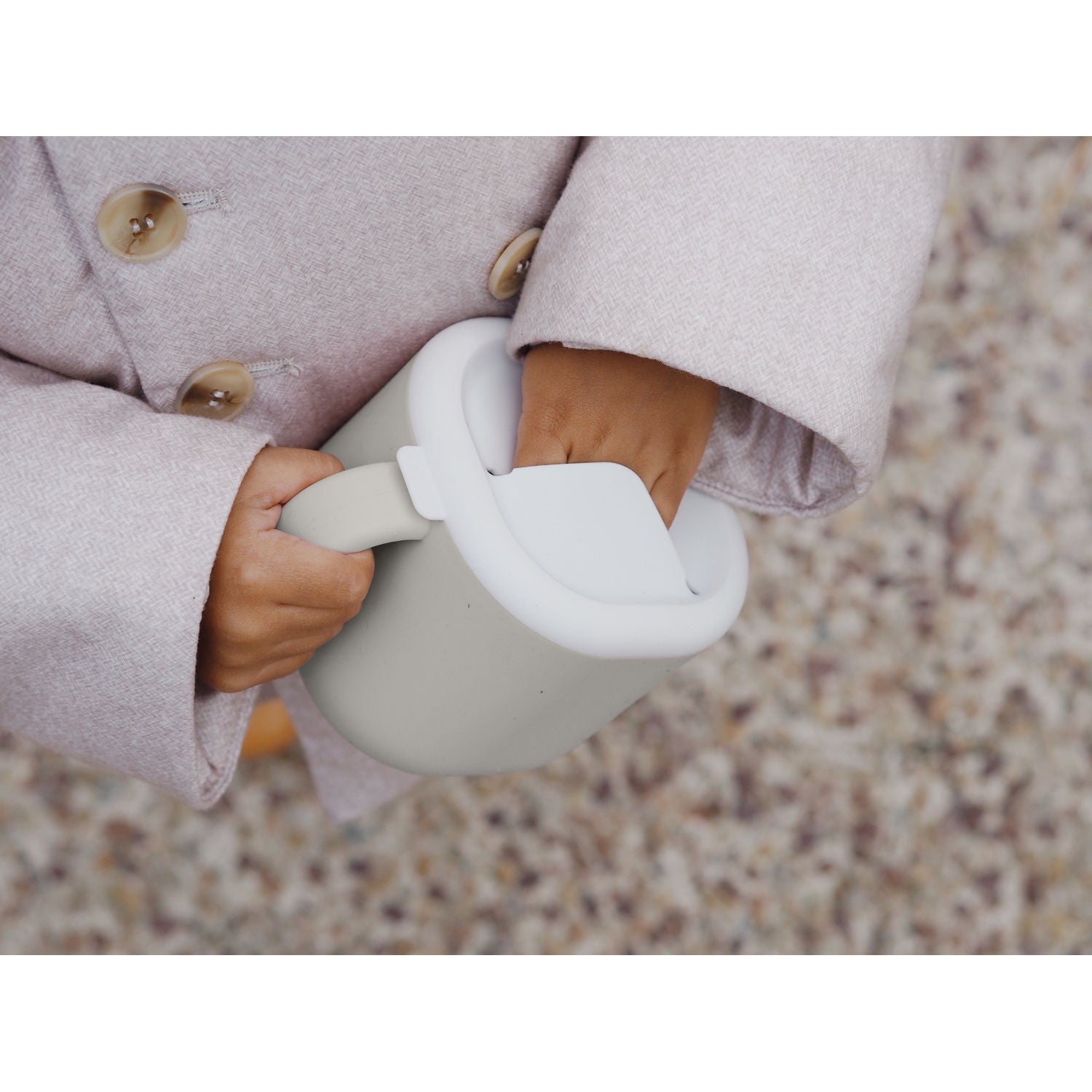 Beaba Pick n Snack Silicone Snack Cup - Velvet Grey