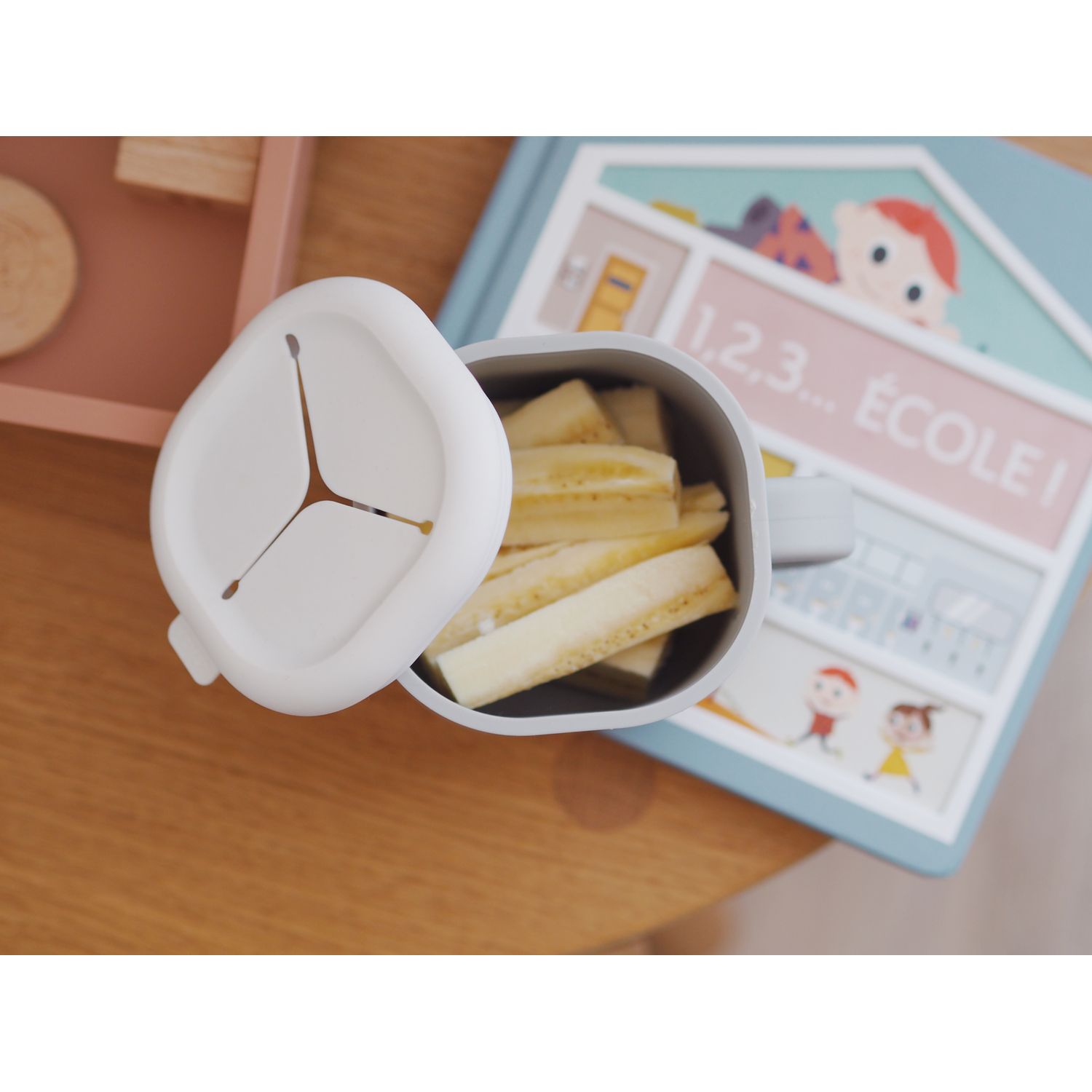 Beaba Pick n Snack Silicone Snack Cup - Velvet Grey