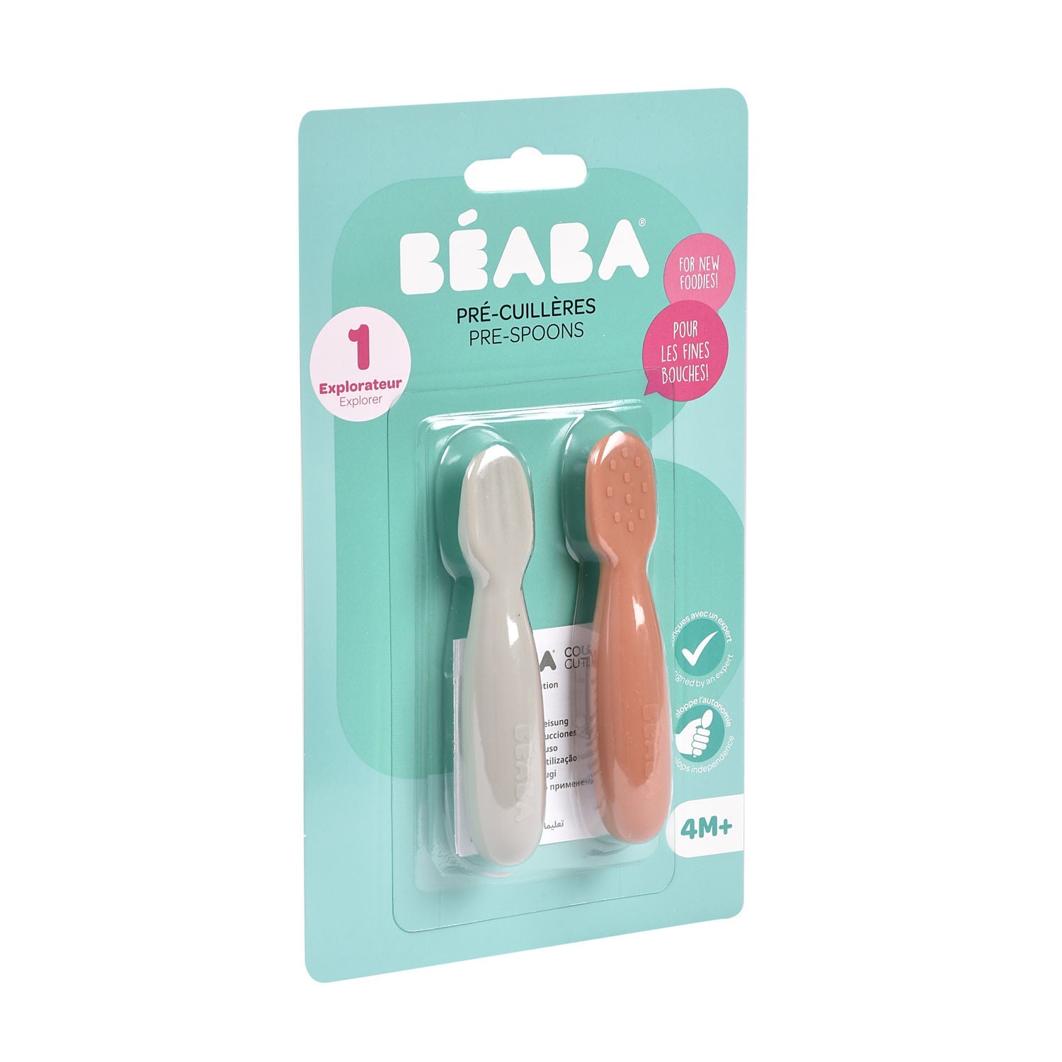 Silicone Pre-Spoons 2 Pack - Terracotta/Velvet Grey