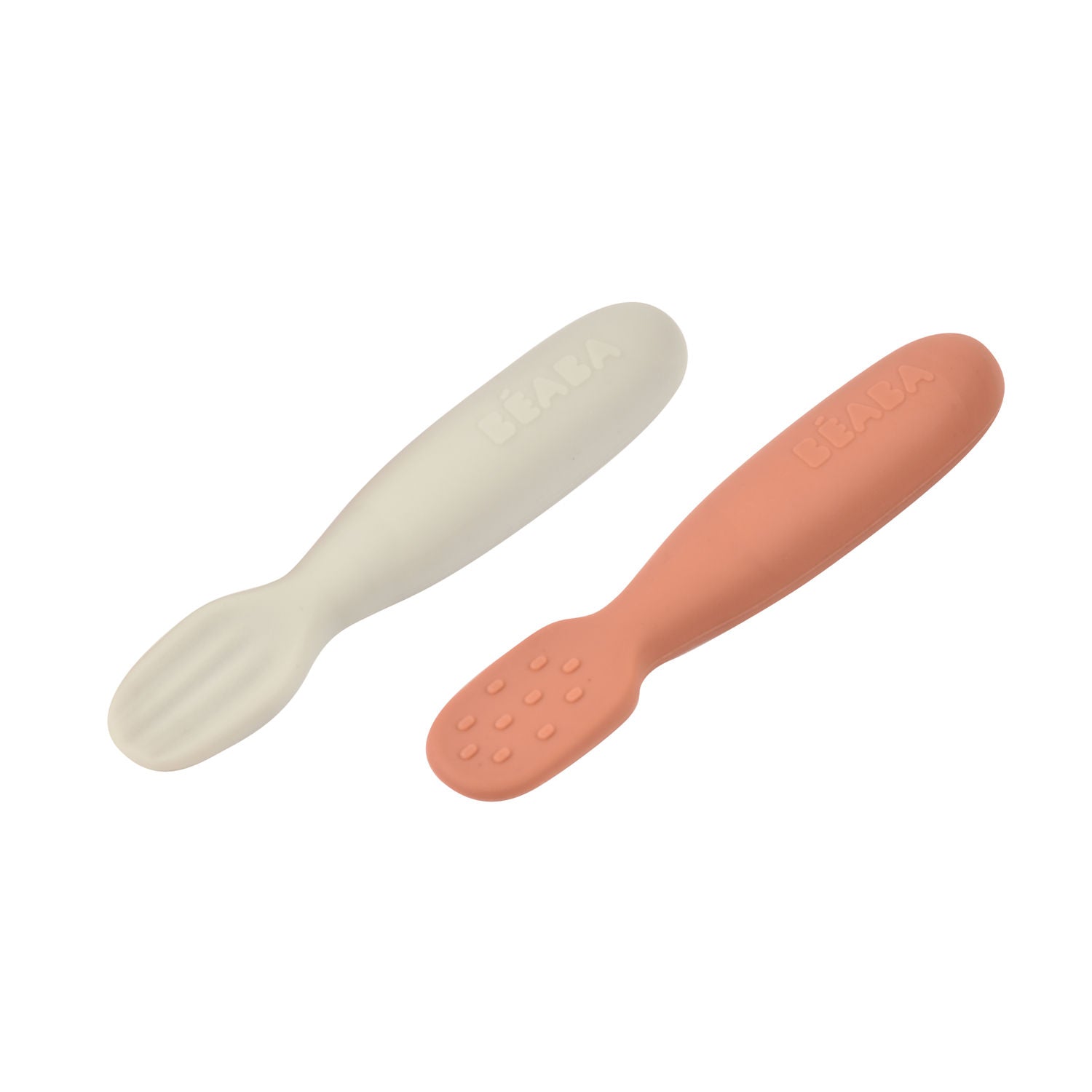 Silicone Pre-Spoons 2 Pack - Terracotta/Velvet Grey