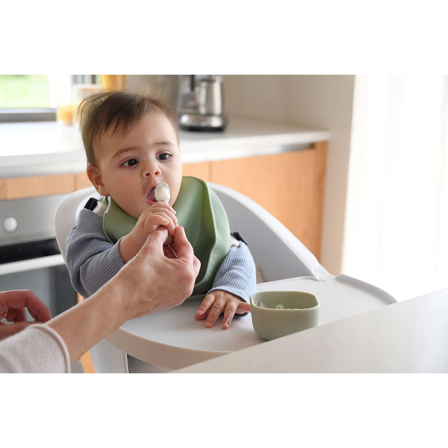 Silicone Pre-Spoons 2 Pack - Terracotta/Velvet Grey