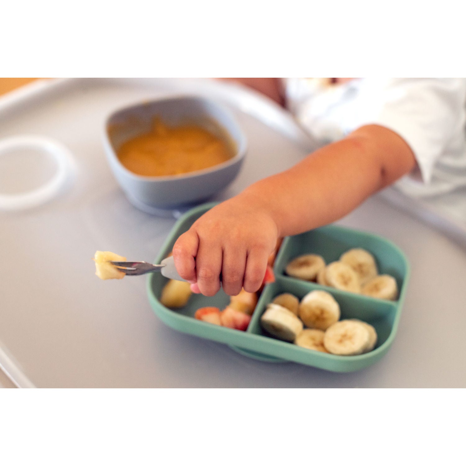 Fork & Spoon Stainless Steel Pre-Cutlery - Velvet Grey