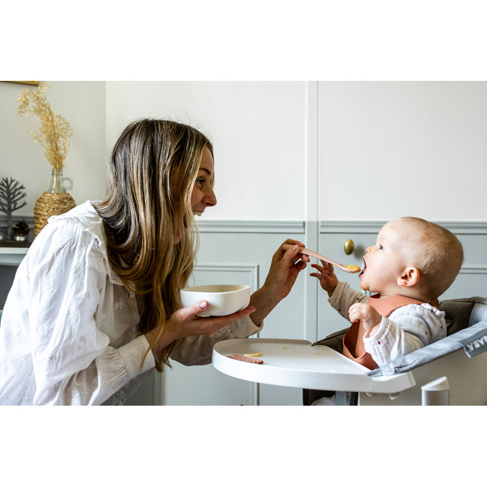 Beaba 1st Stage Silicone Spoons 2 Pack - Cotton Candy/Sorbet