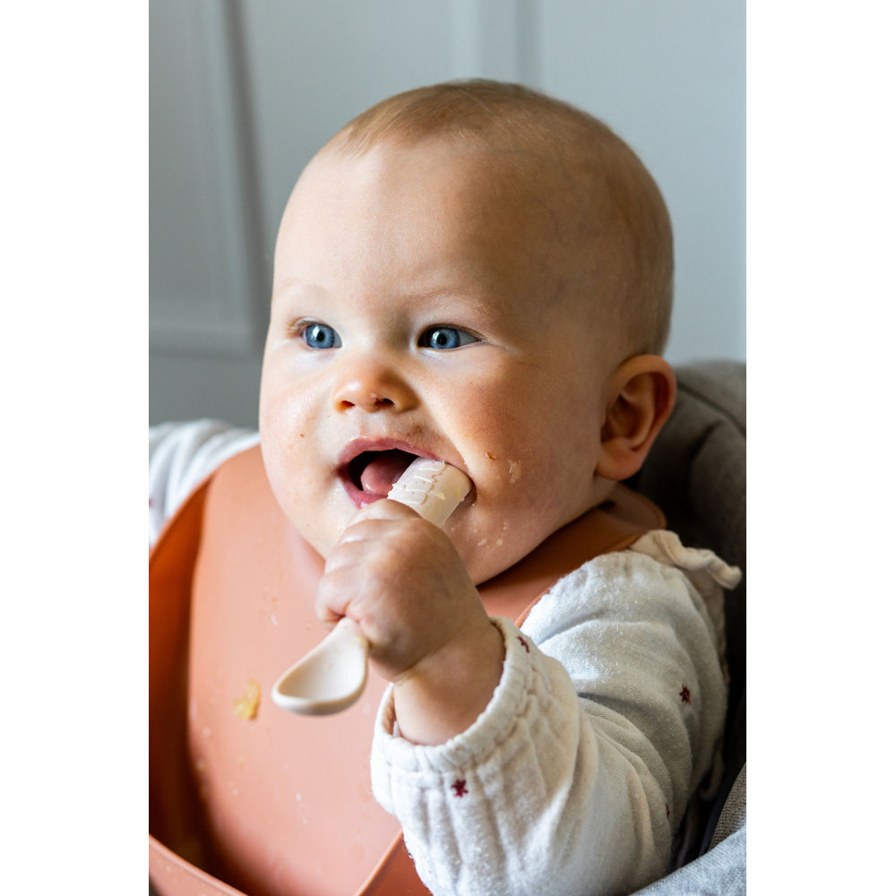 Beaba 1st Stage Silicone Spoons 4 Pack - Natural