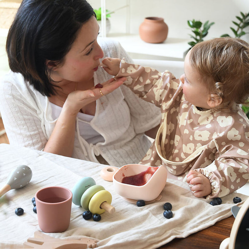Beaba Silicone Suction Meal Set - Cotton Candy