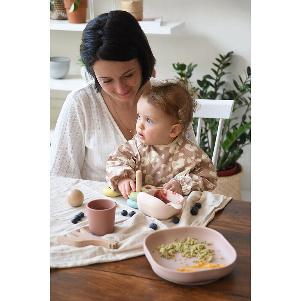 Beaba Silicone Suction Meal Set - Cotton Candy