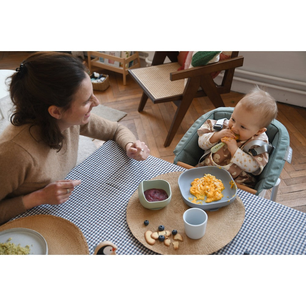 Beaba Silicone Suction Meal Set - Cloud Blue