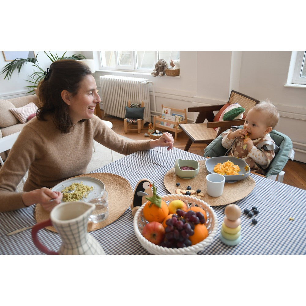 Beaba Silicone Suction Meal Set - Cloud Blue