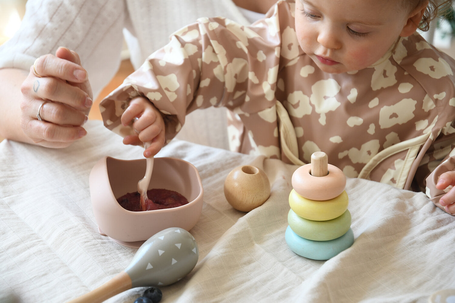 Silicone Suction Bowl - Cotton Candy