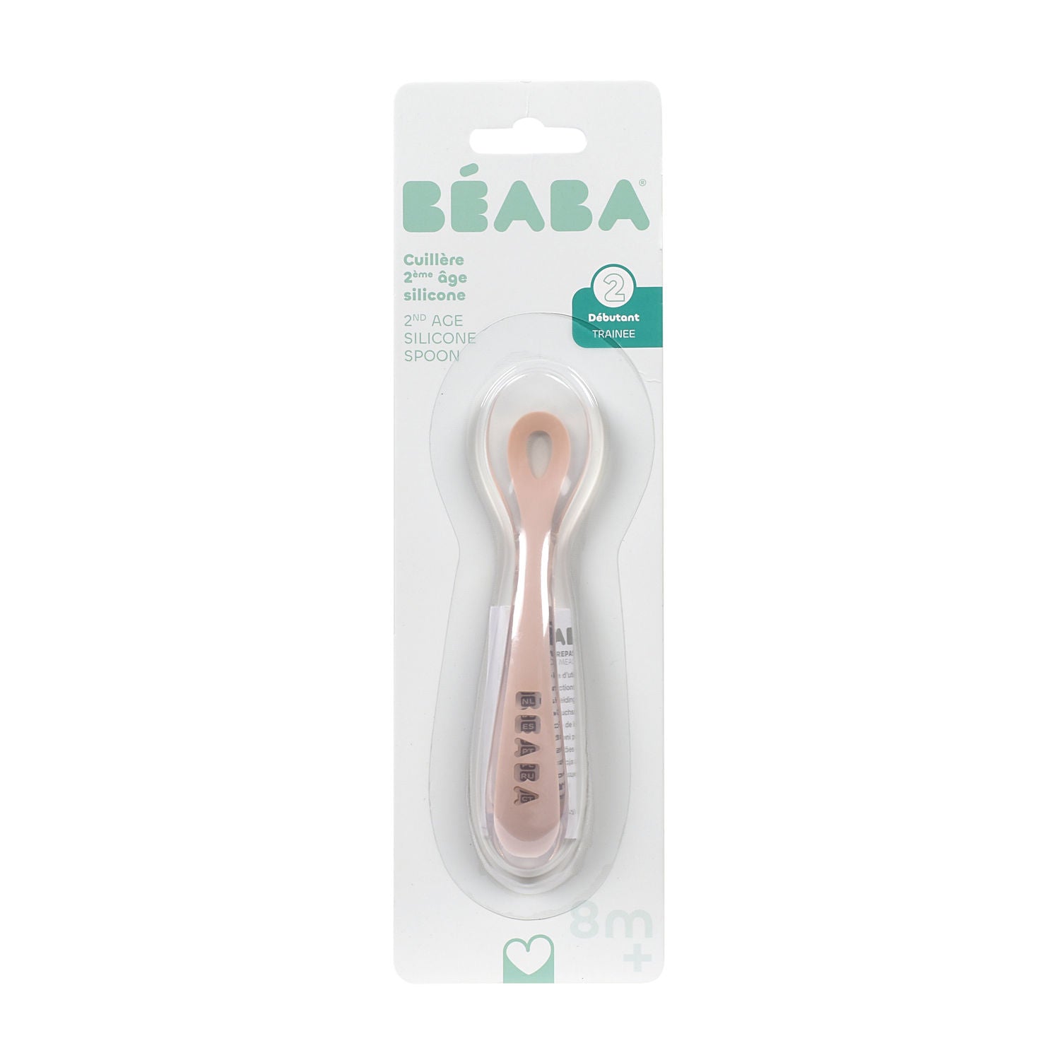 Beaba 2nd Stage Soft Silicone Spoon - Cotton Candy