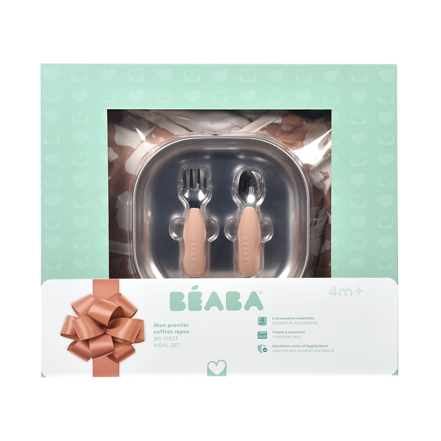 Beaba Stainless Steel Baby Meal Gift Set - Savannah Bloom