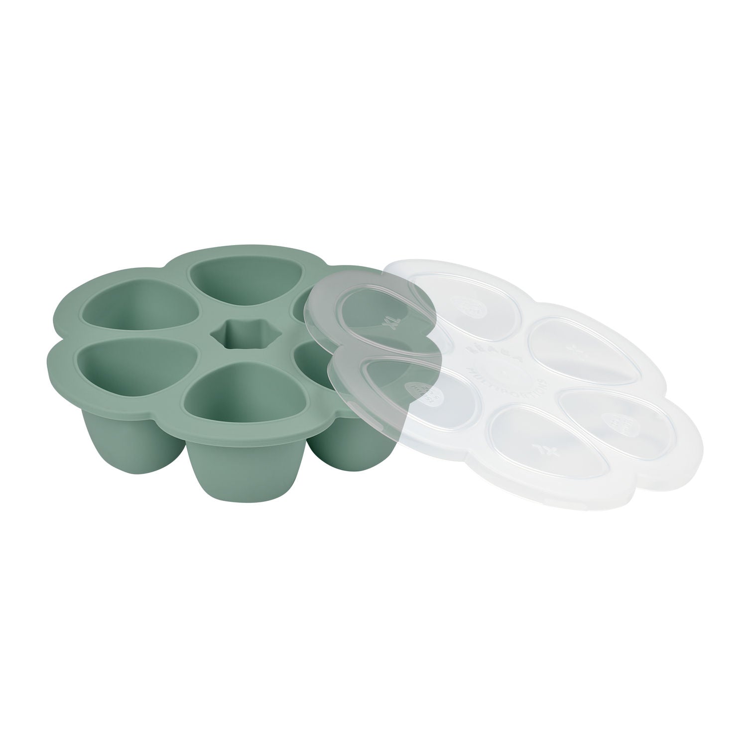 Multiportions Silicone Freezer Tray 6 X 150ml - Sage Green