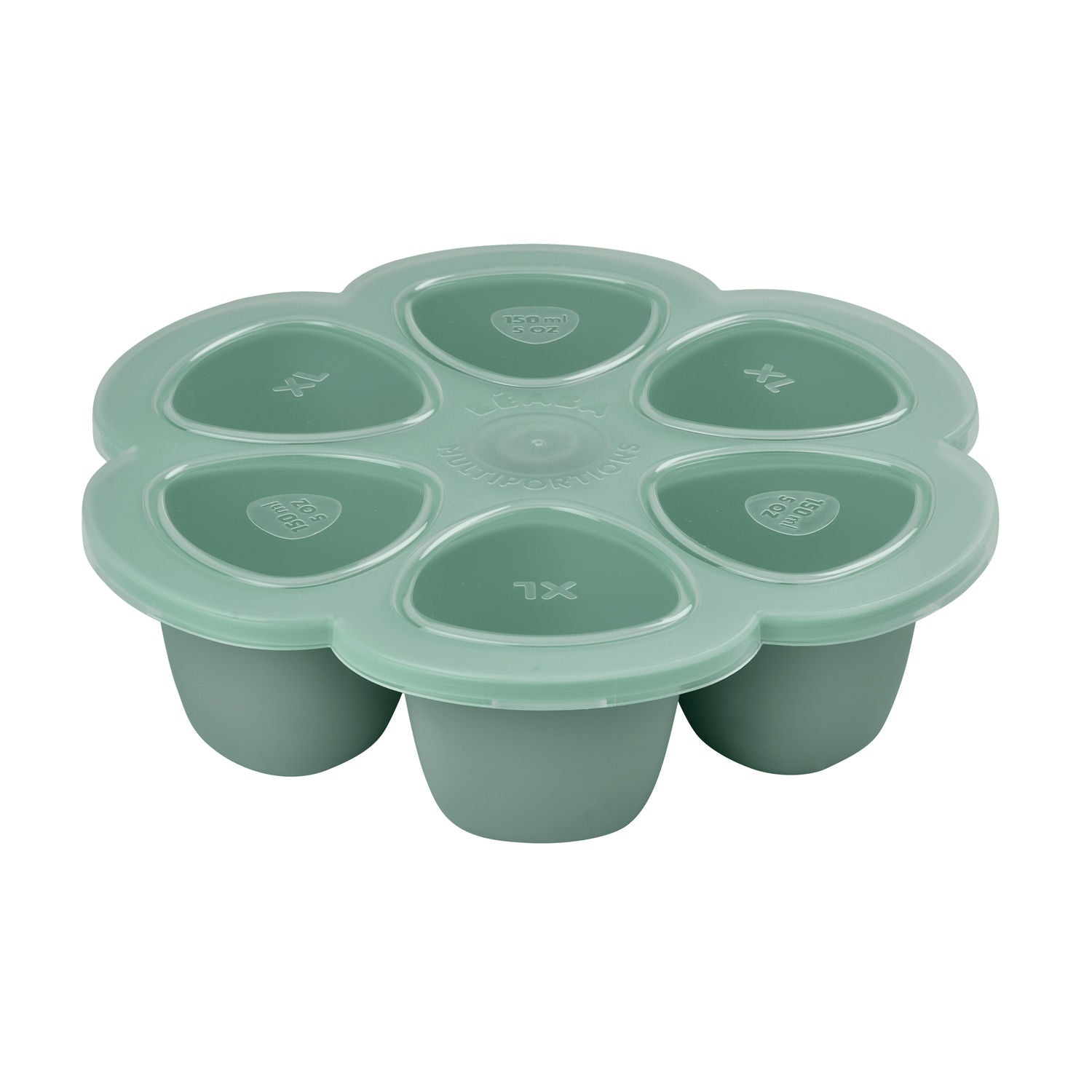Multiportions Silicone Freezer Tray 6 X 150ml - Sage Green