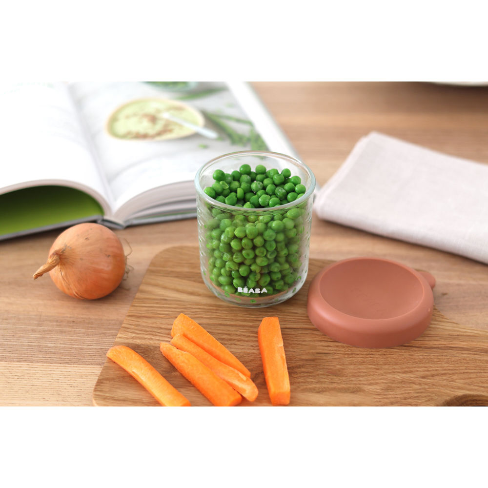 Glass Jar 250ml - Terracotta