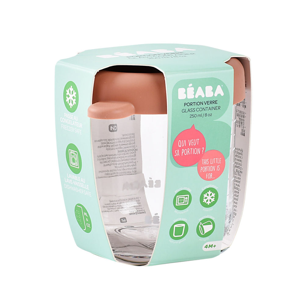 Glass Jar 250ml - Terracotta