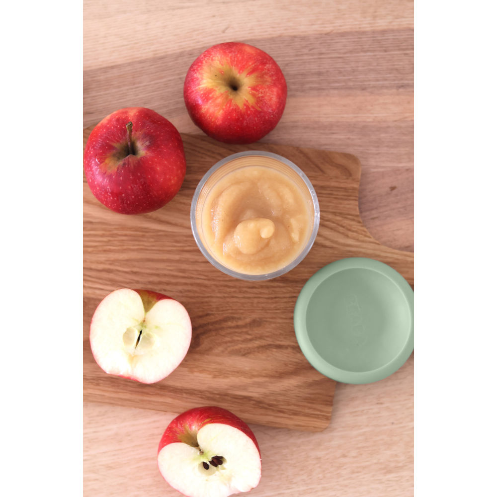 Beaba Glass Jar 250ml - Sage Green