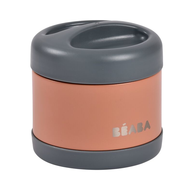 Thermo Portion Stainless Steel Isothermal Food Container 500 ml (terracotta / mineral grey)