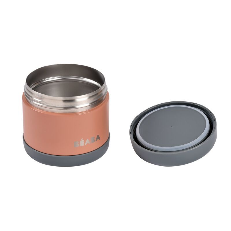 Thermo Portion Stainless Steel Isothermal Food Container 500 ml (terracotta / mineral grey)