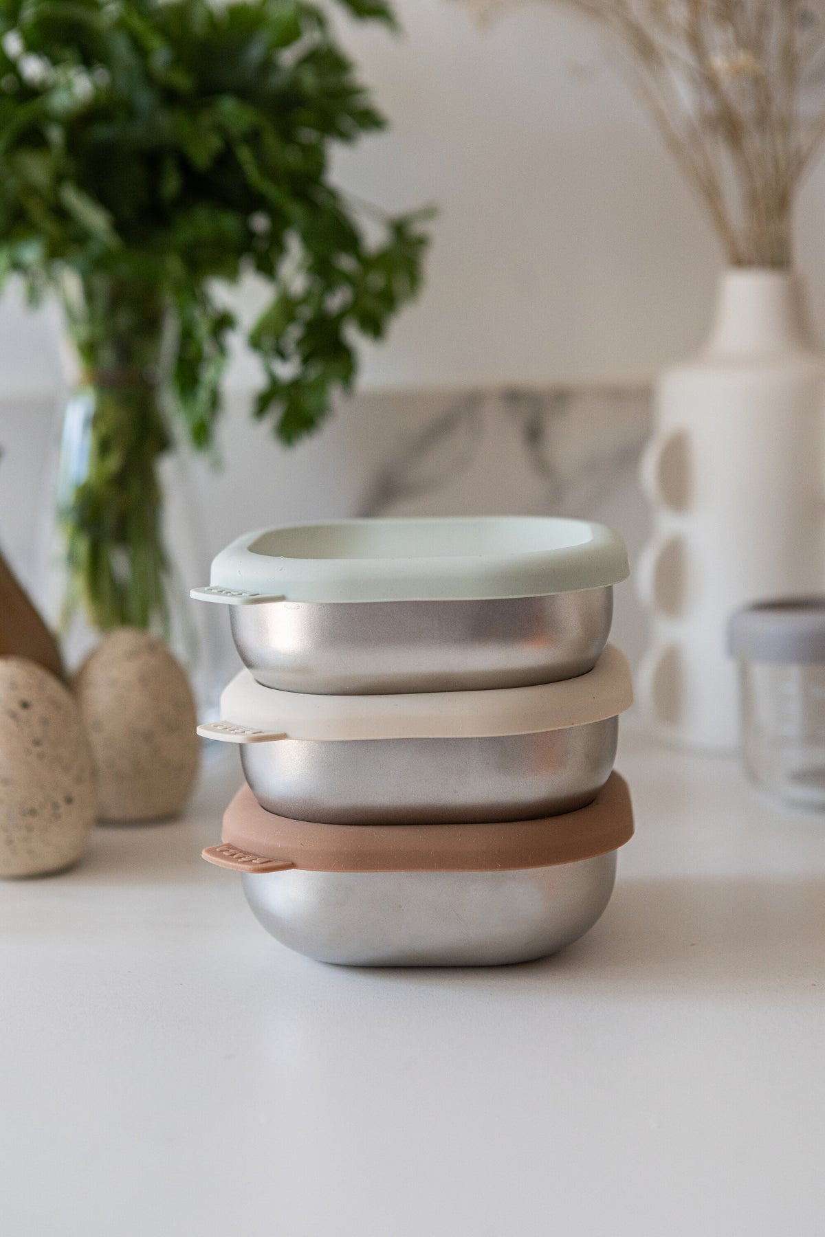 Stainless Steel Meal Box Set - Natural