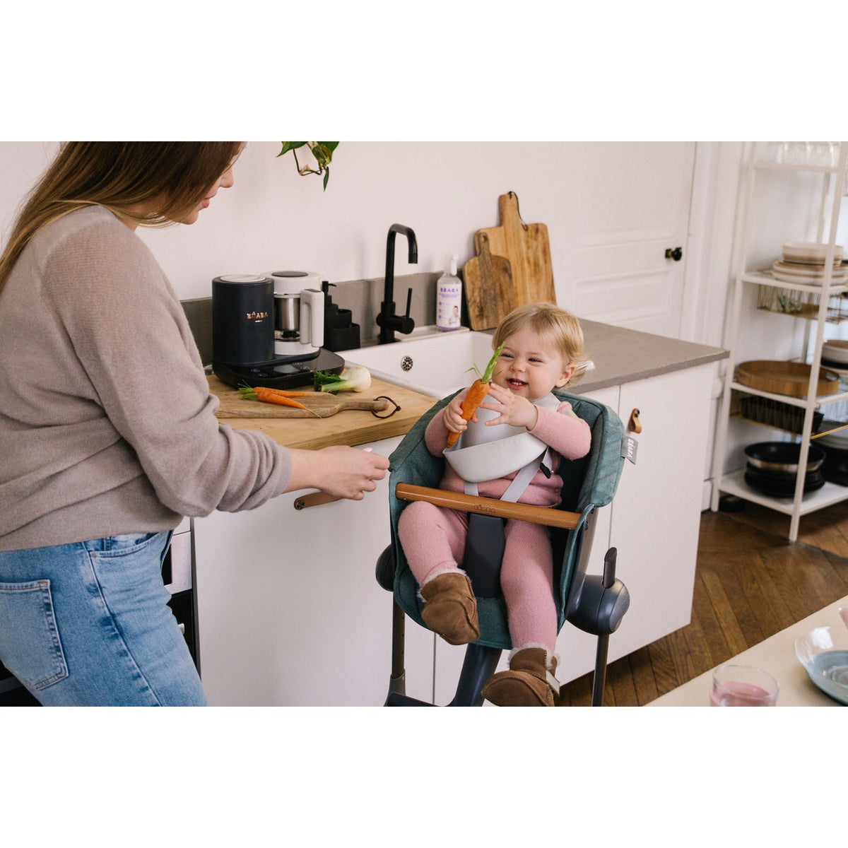 Up & Down High Chair Seat Cushion - Laurier