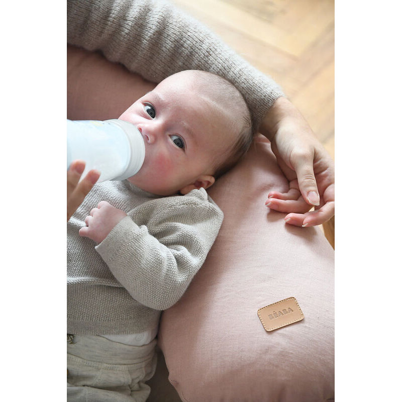 Beaba Big Flopsy Maternity & Nursing Pillow - Print Linen Rose