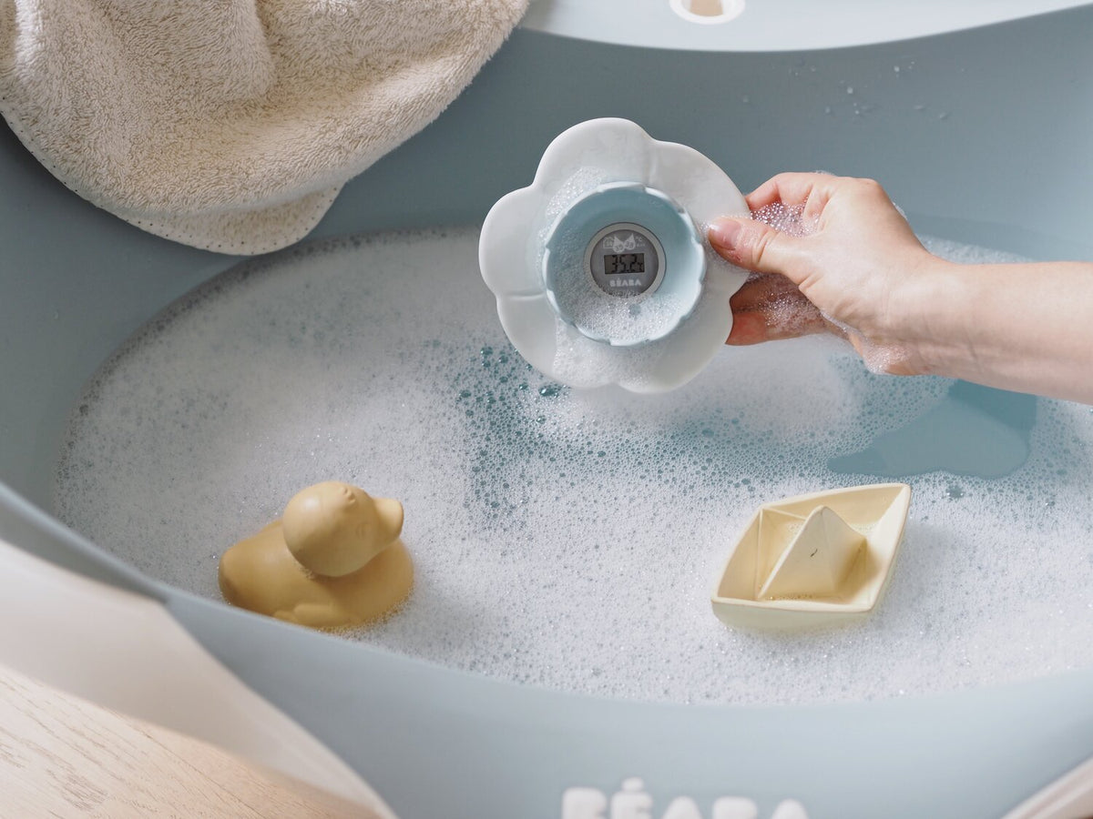 Lotus Bath Thermometer - Green