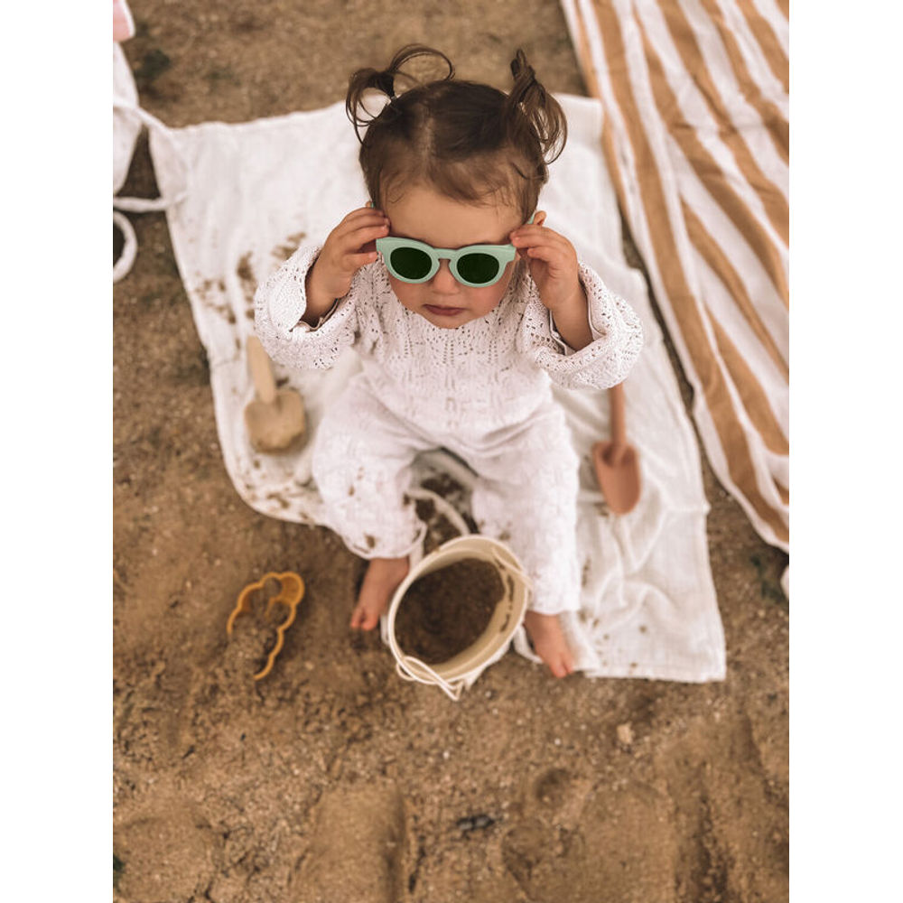 Beaba Delight Baby Sunglasses - Sage Green - 9-24 Months