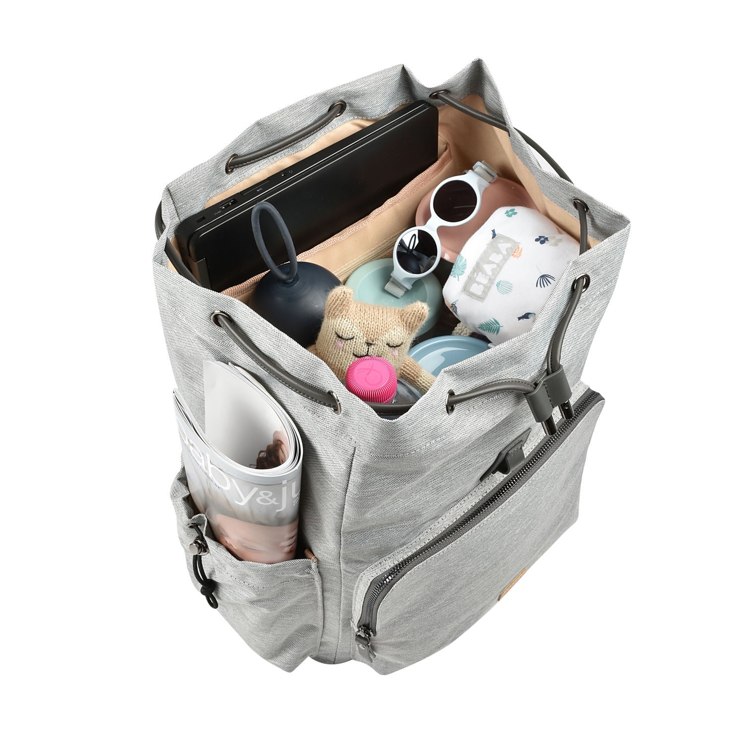 Beaba Vancouver Nappy Bag Backpack - Heather Grey