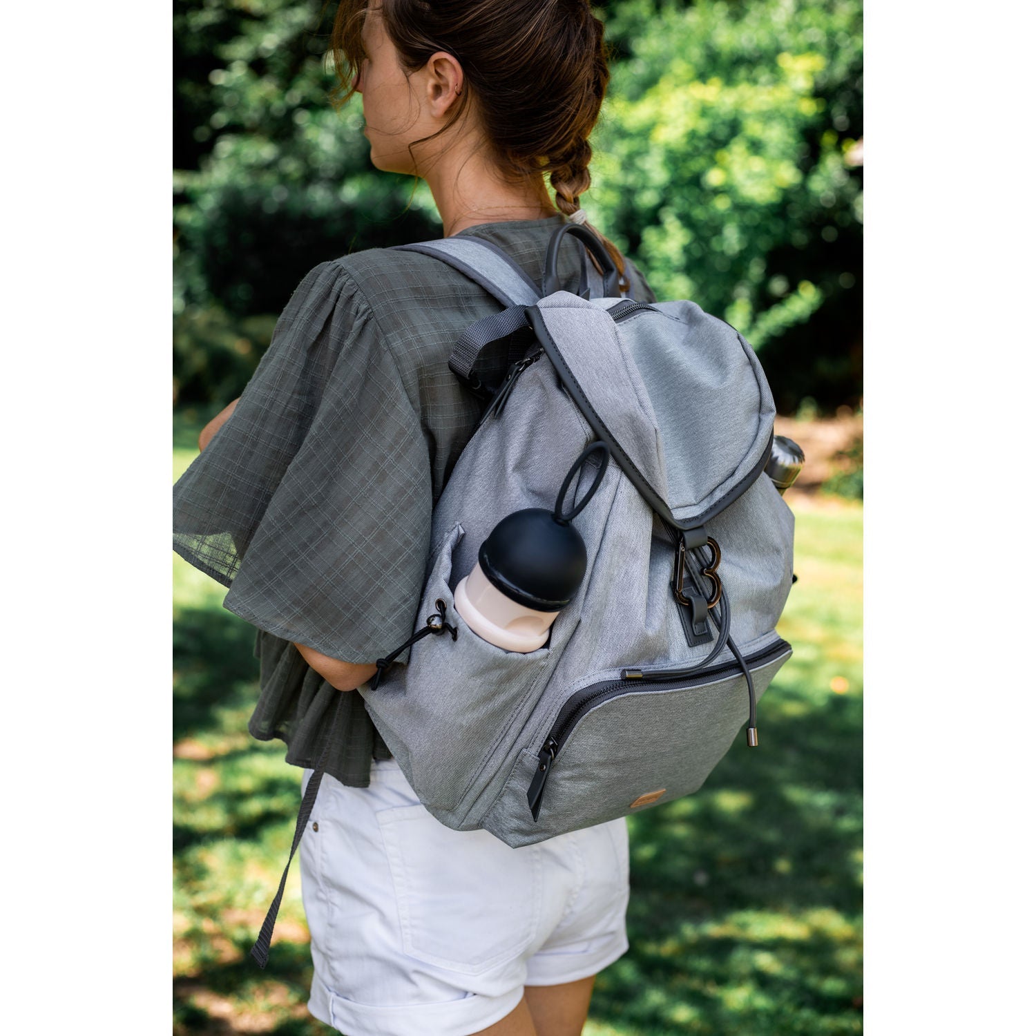 Beaba Vancouver Nappy Bag Backpack - Heather Grey