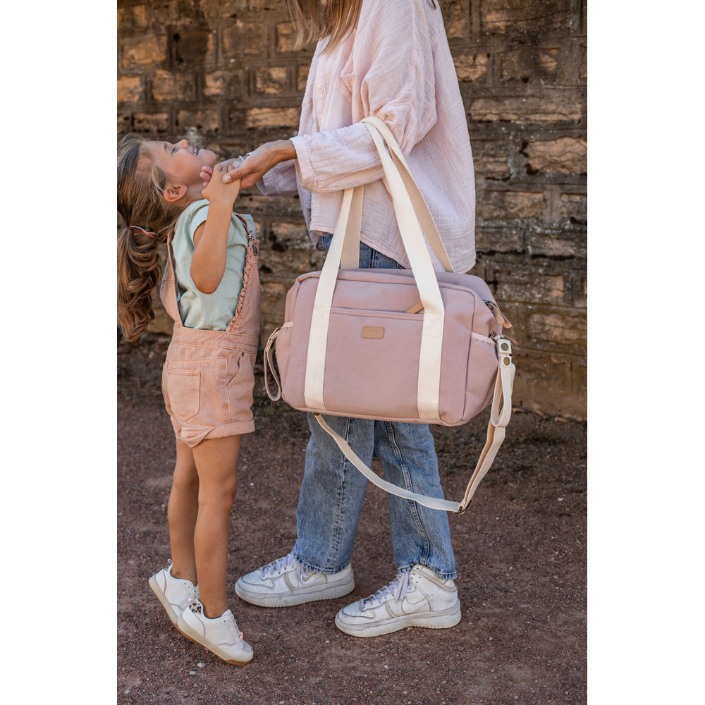 Paris Nappy Bag - Dusty Pink