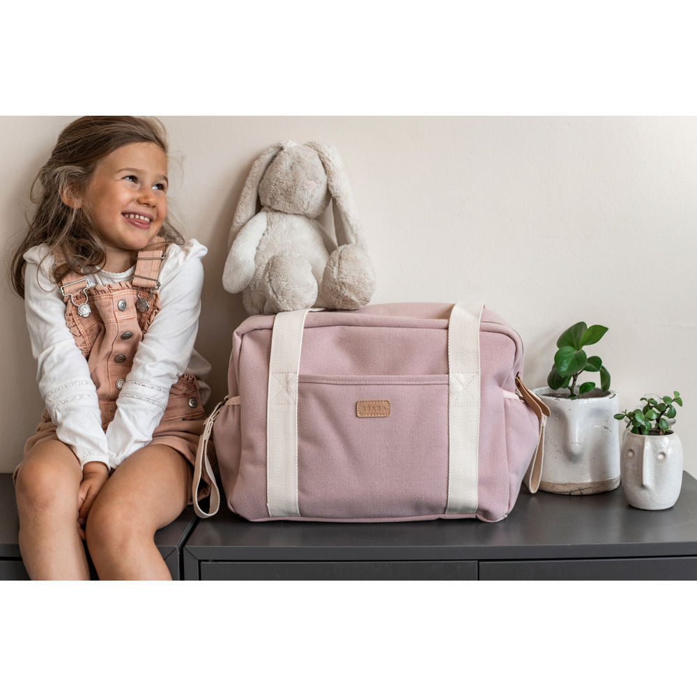 Paris Nappy Bag - Dusty Pink