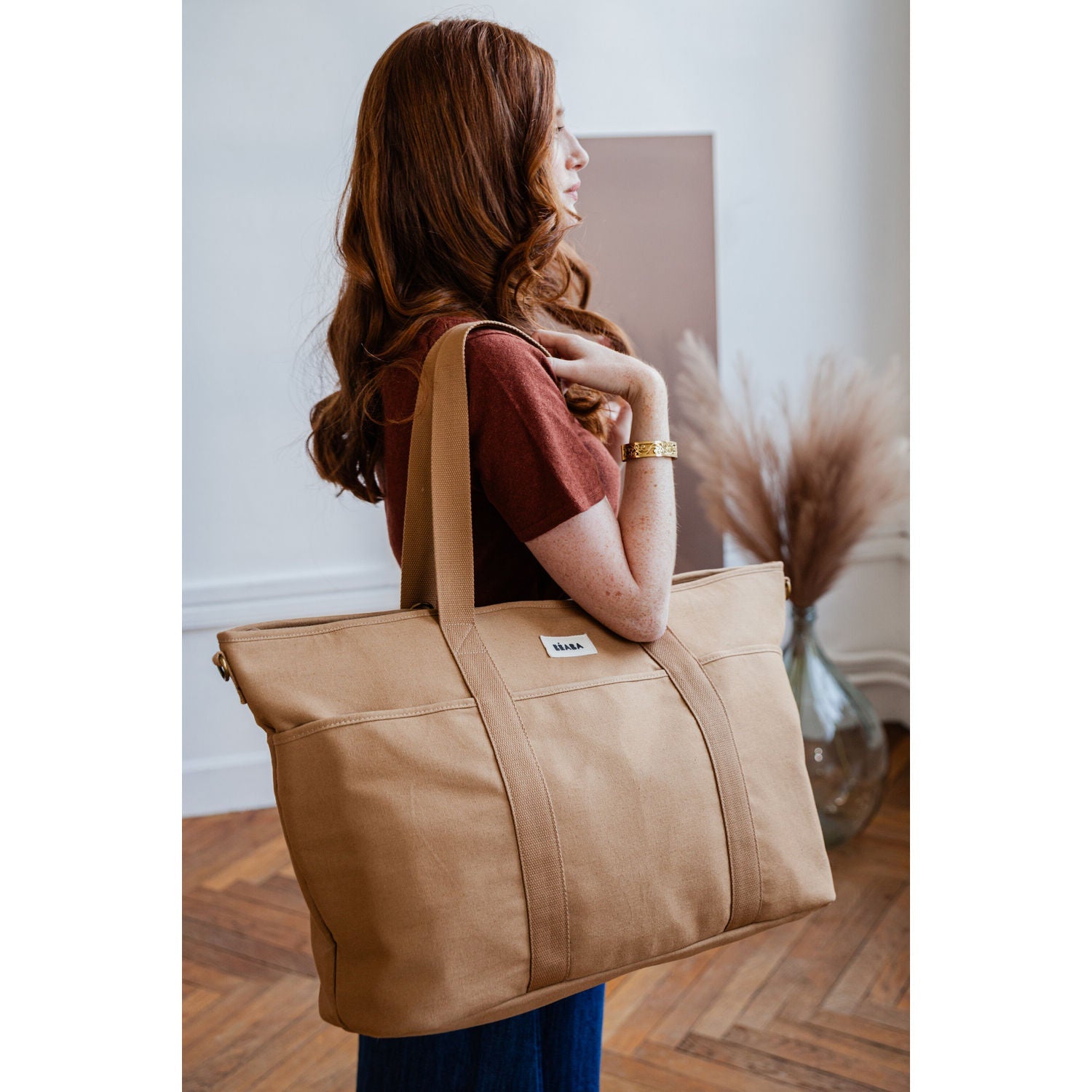 Madrid XXL Nappy Bag - Ochre