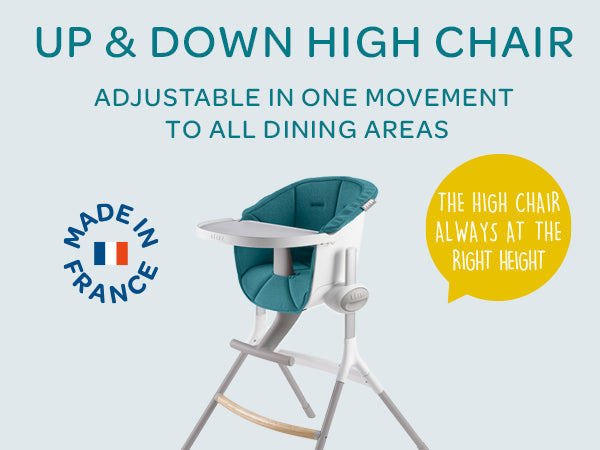 Up & Down Highchair - White