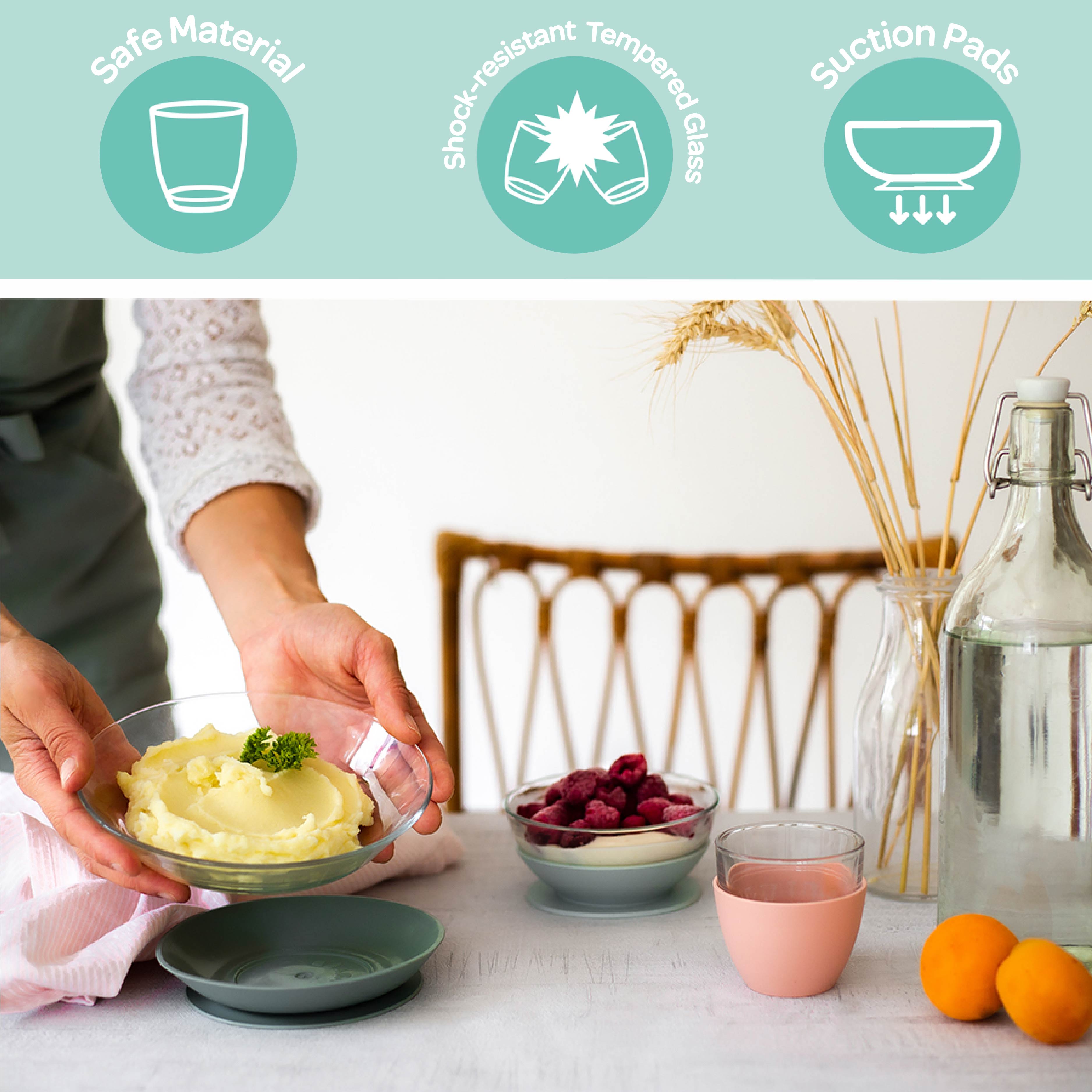 Glass Meal Set
