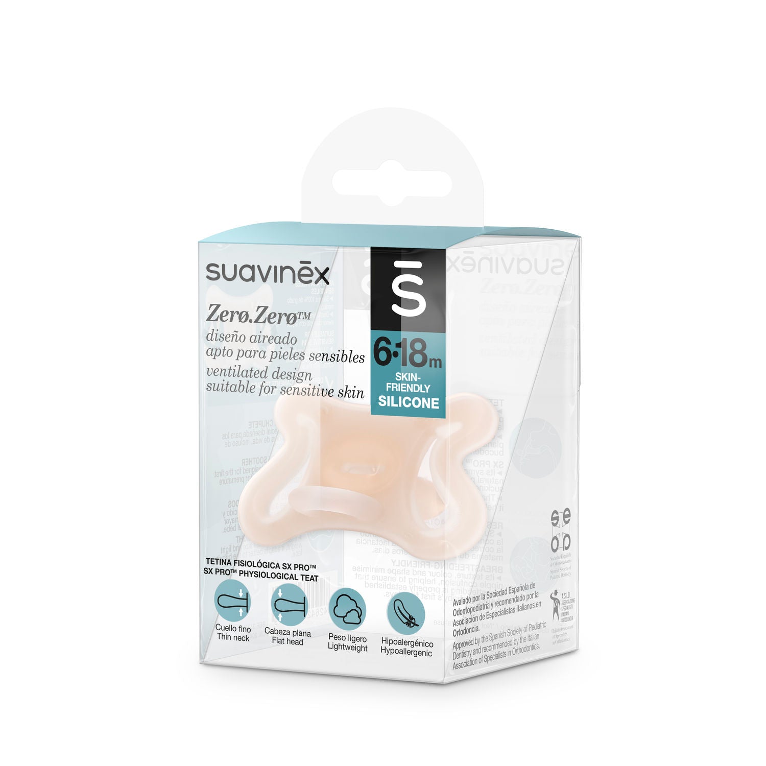 Zero Zero Physiological Air flow Silicone Soother 6-18M