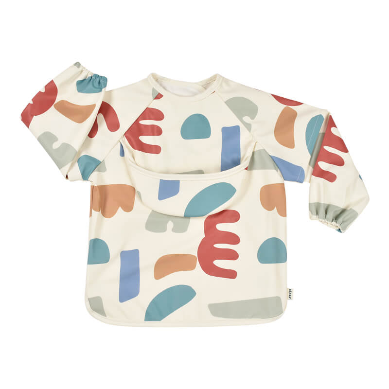 Beaba 2 in 1 Bib w/Removable Sleeves - Playful