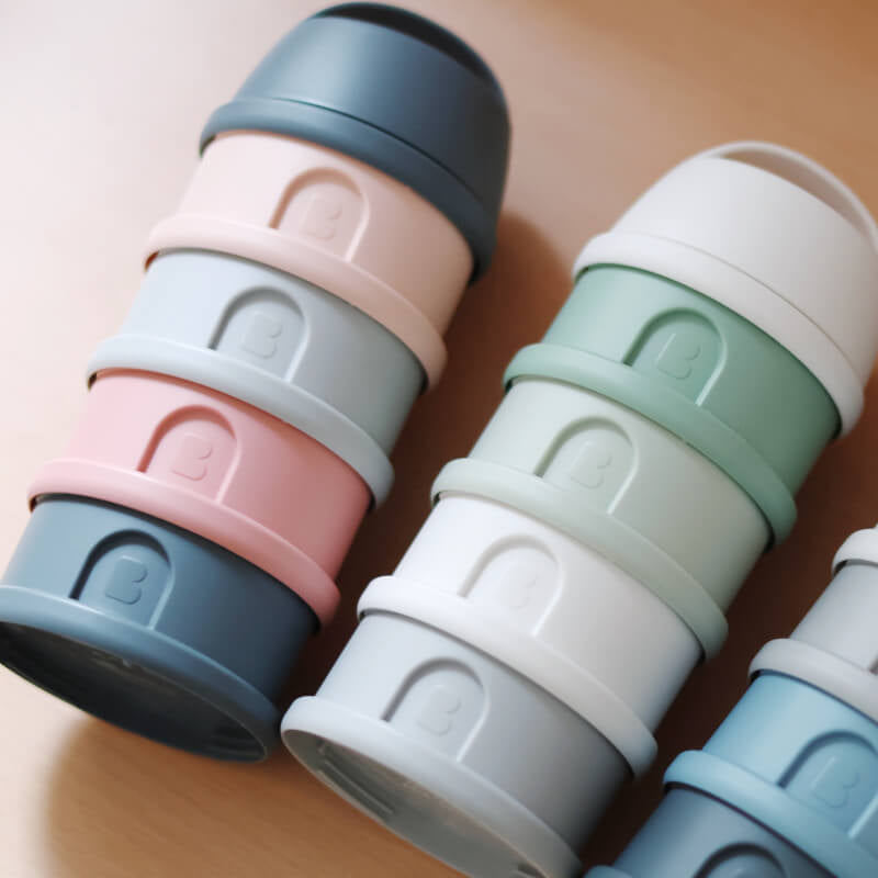 Beaba Formula & Snacks Container - Mineral Grey/Blue