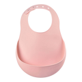 Vintage Pink Silicone Bib
