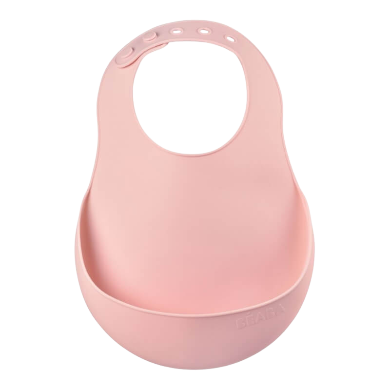 Vintage Pink Silicone Bib