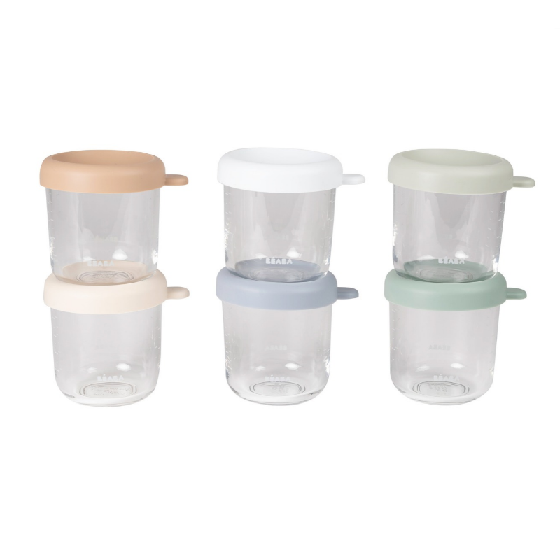 250ml Natural Glass Containers - 6 Pack