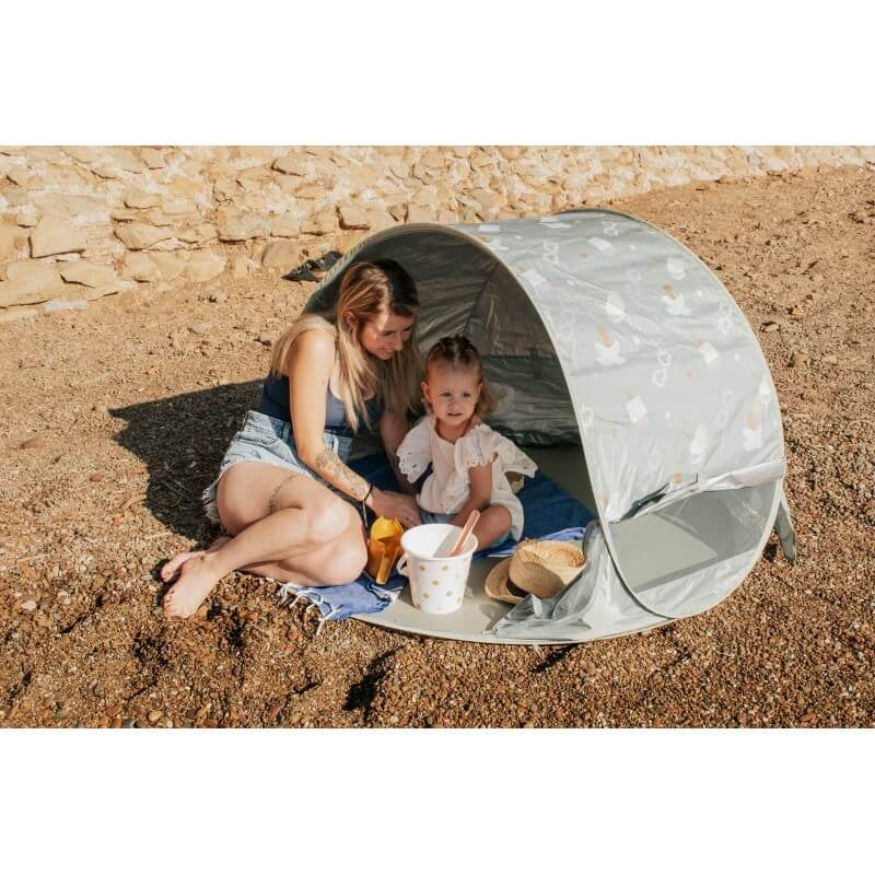 Beaba Breezy Solar Anti UV Tent - Seagrass