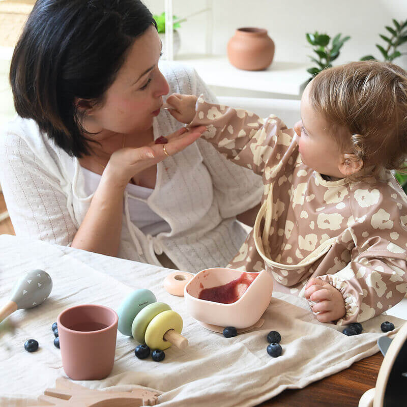 Sage/Misty Green Silicone Suction Meal Set