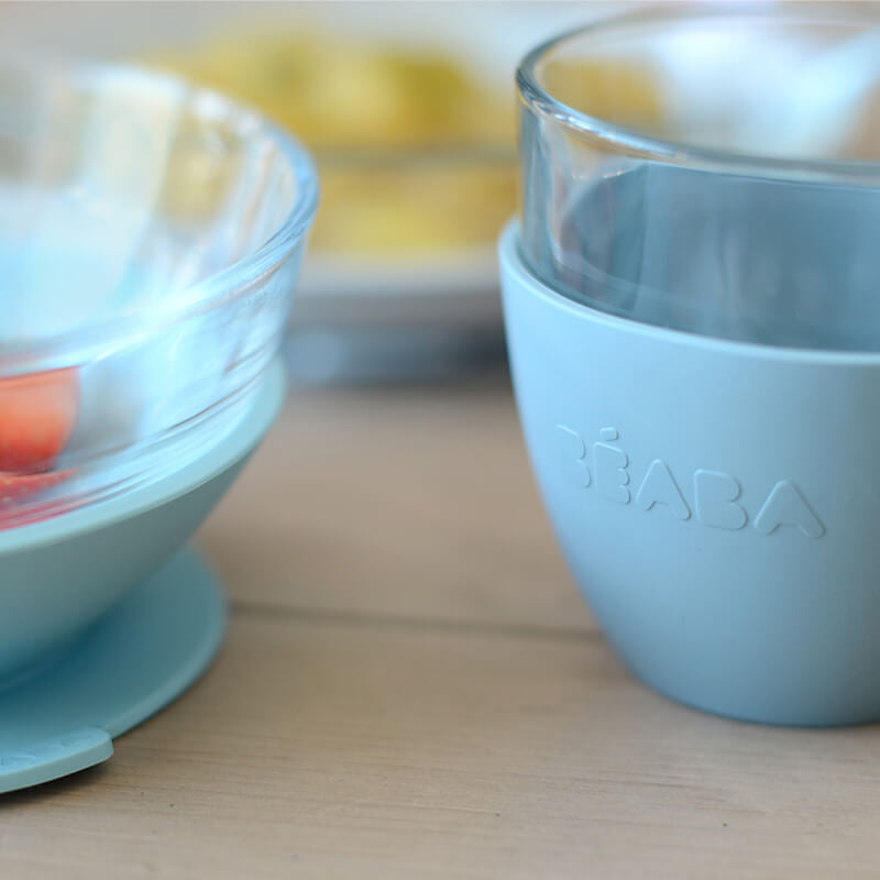 Beaba Glass Meal Set with Suction Pads - Jungle