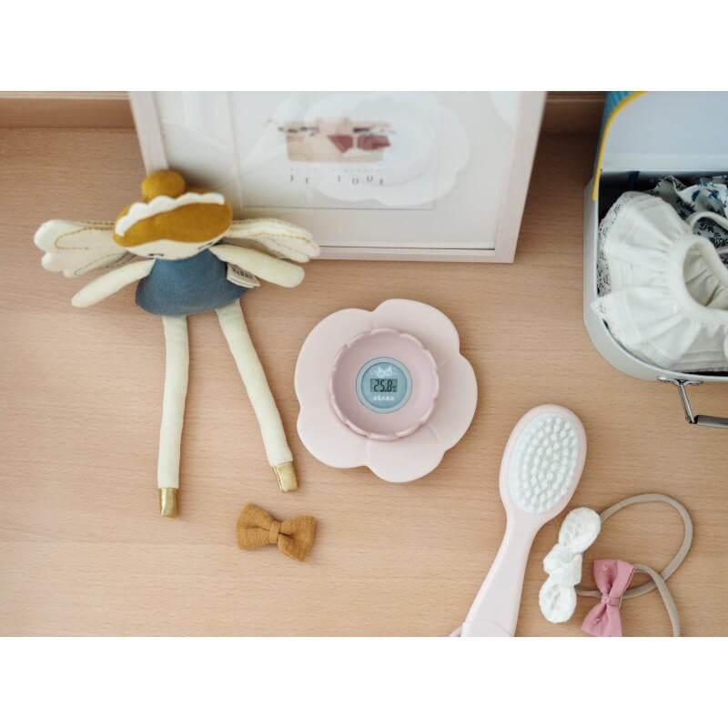 Lotus Bath Thermometer - Old Pink