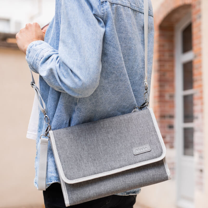 Heather Grey On-the-Go Changing Pouch