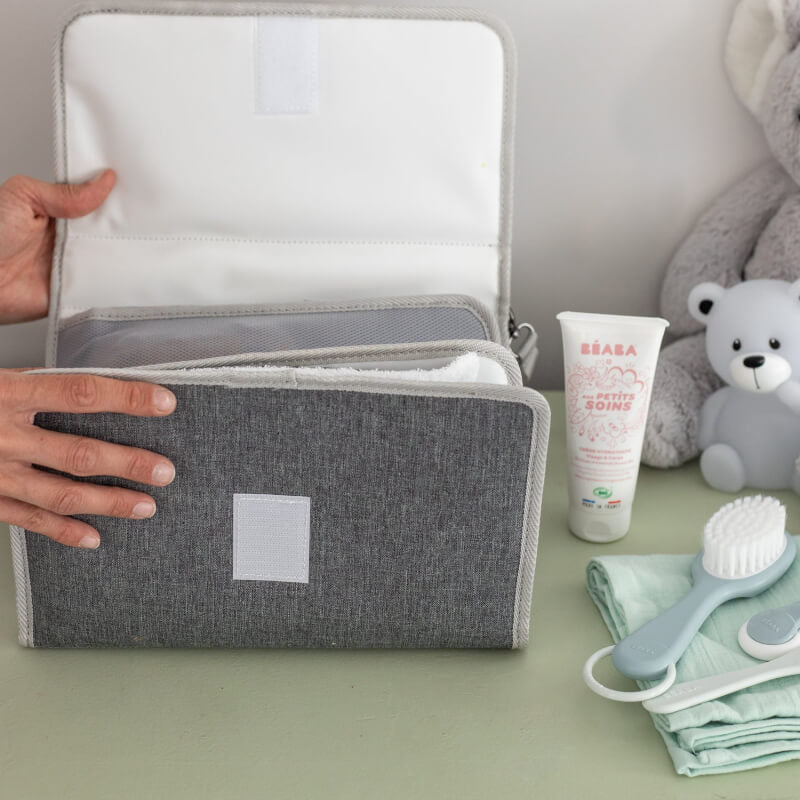Heather Grey On-the-Go Changing Pouch