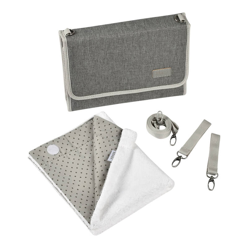 Heather Grey On-the-Go Changing Pouch