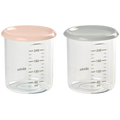 Set of 2 Maxi Portion Conservation Jar 240ml - Pink / Grey