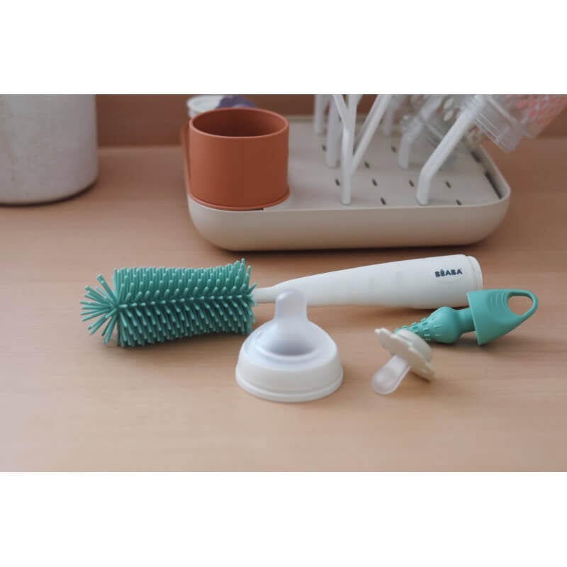 Beaba Silicone Bottle Brush - Sage Green